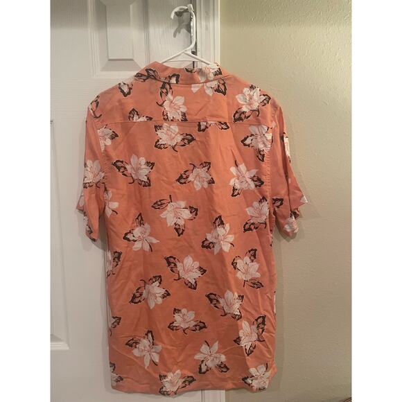 Unison Short Sleeve Floral Patch Pocket Mens Leisure Shirt, Size M, NWT Bin 41 - Picture 4 of 5